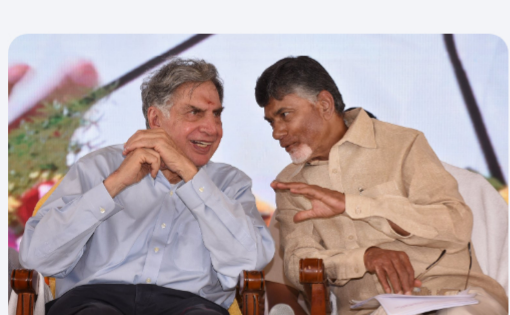 Sri Ratan Tata in conversation with Sri Nara Chandrababu Naidu